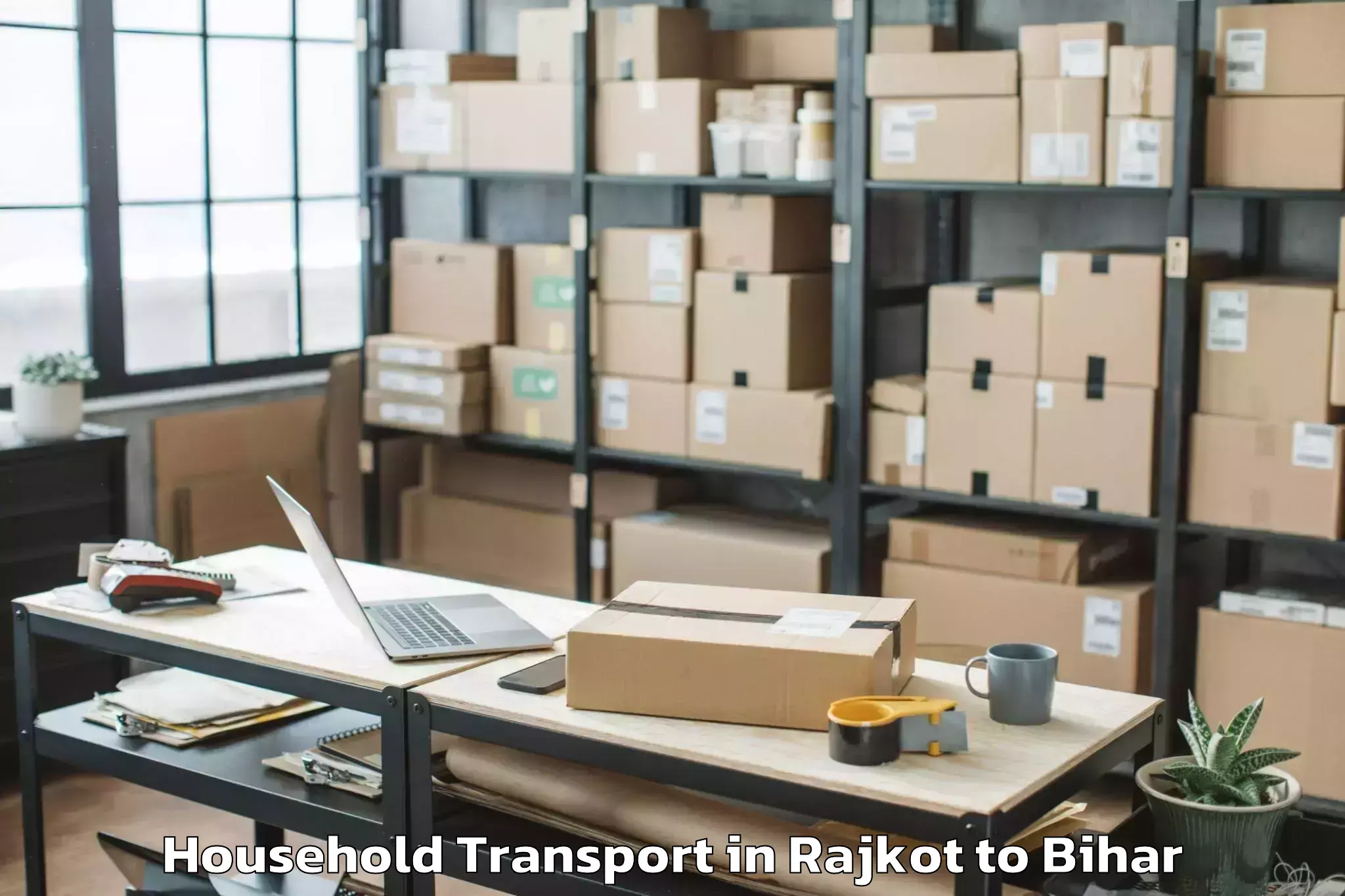 Professional Rajkot to Bajpatti Household Transport